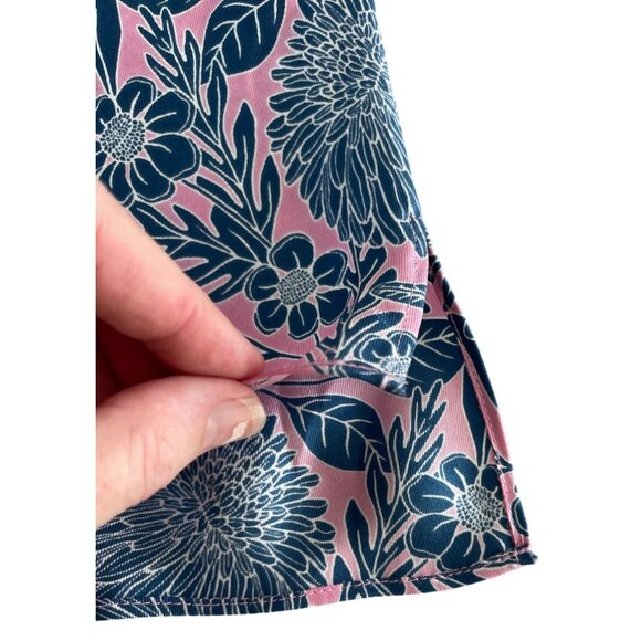 J.Crew X Abigail Borg 100% Silk Tank Top Prairie Dusk Pink Blue Floral 2 $98 - Picture 5 of 12